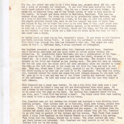 Uncle Billy Matthews Notes